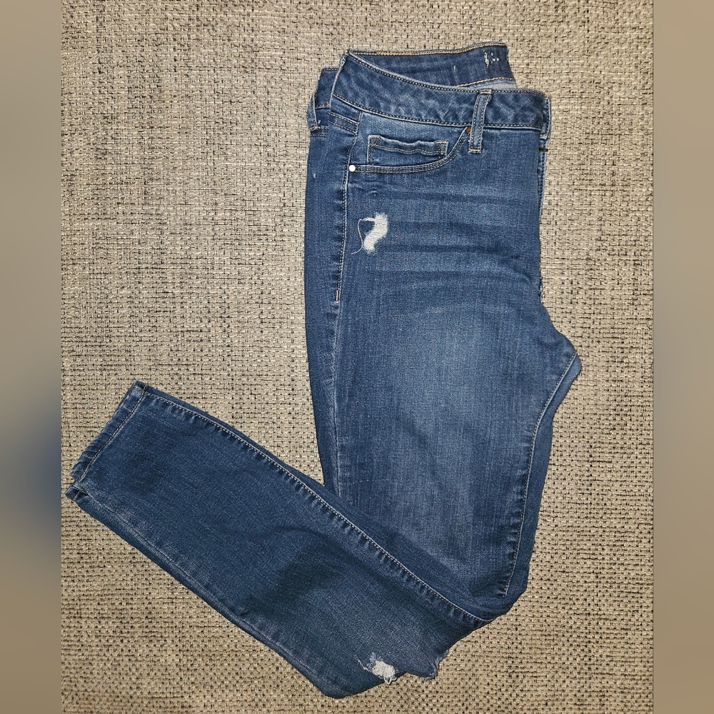 Rewash Distressed Blue Skinny Jeans - Picture 1 of 6